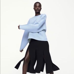 Zara Long Sleeve Blue Top